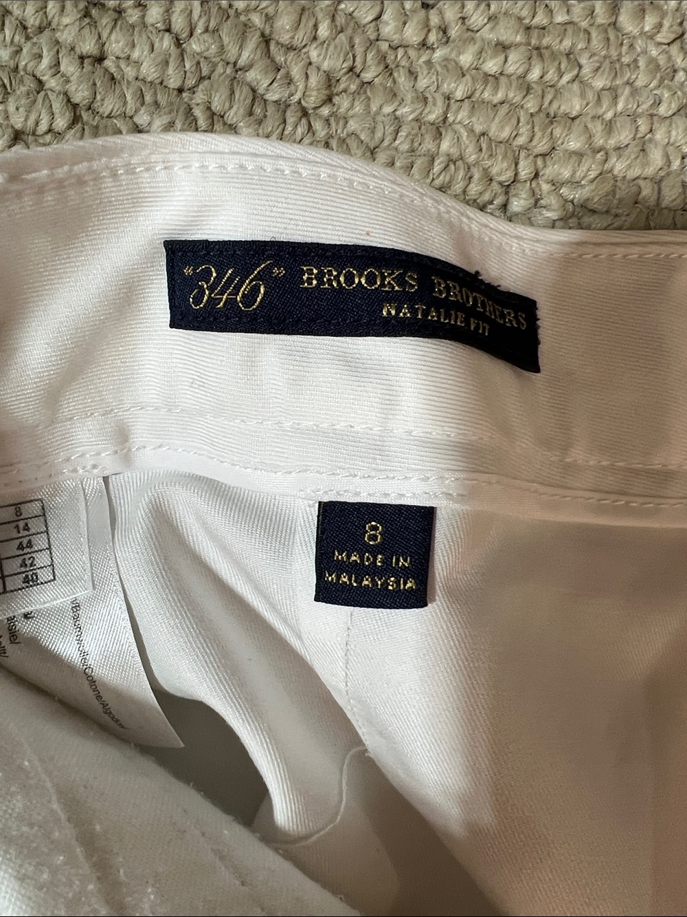 White Women's Dress Pants - Picture 3 of 3
